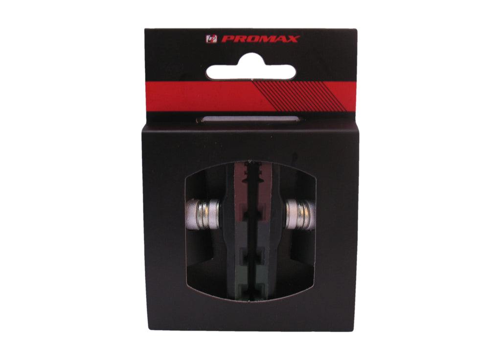 Messingschlager remblokset v-brake met inbus 70mm triple-color (bruin zwart groen)