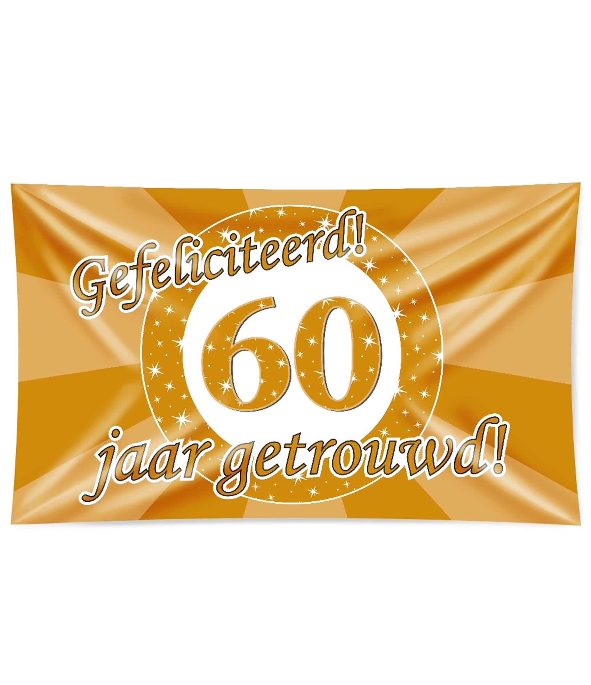 Paperdreams xxl gevel vlag - 60 jaar getrouwd