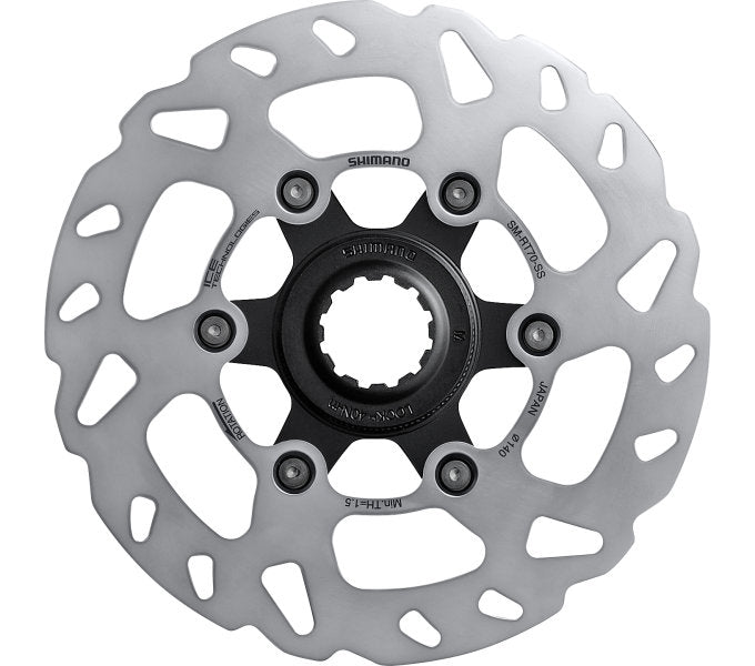 Shimano sm-rt70 center lock brake rotor for slx w external teeth