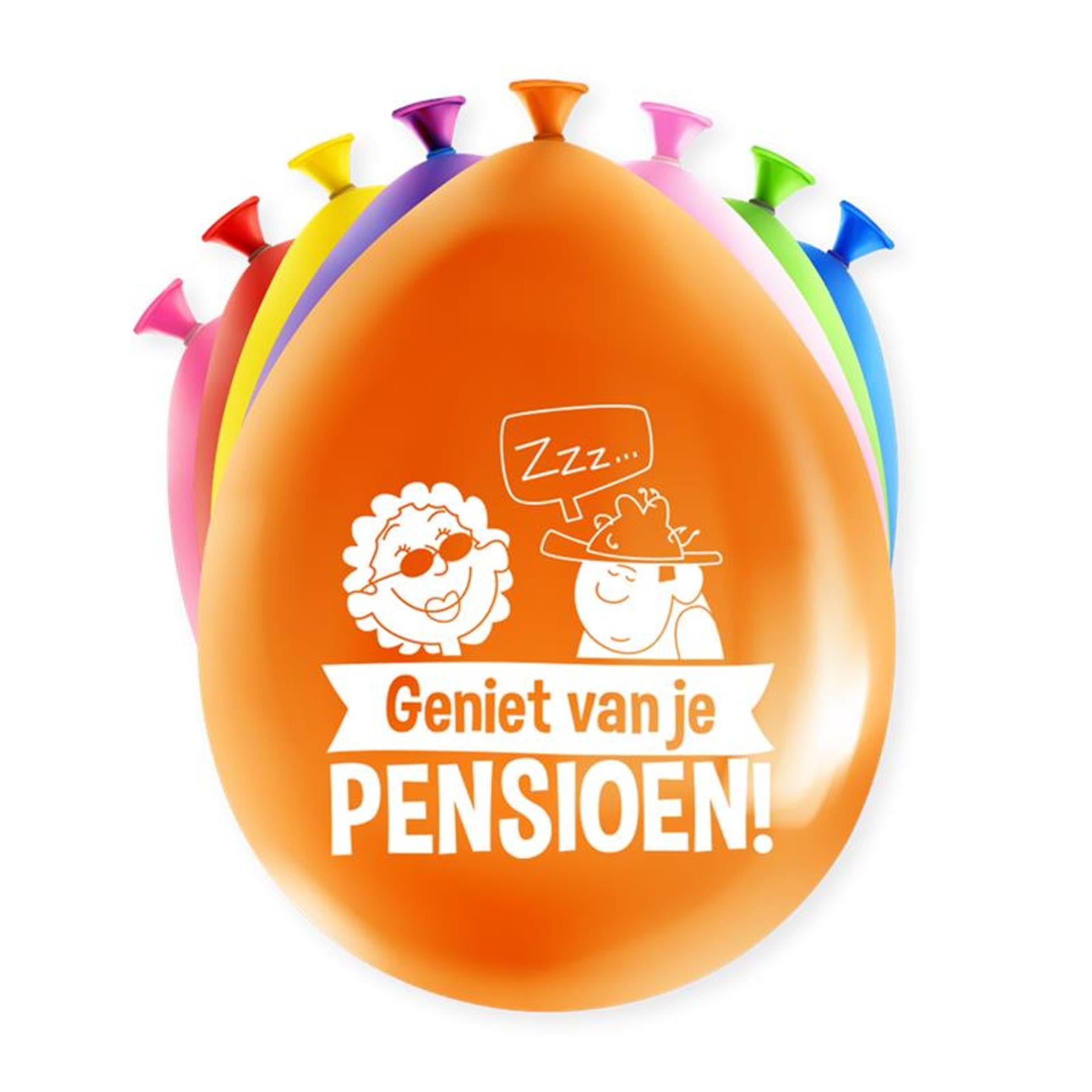 Paperdreams happy party ballon - pensioen 8st