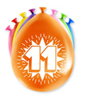 Paperdreams happy party ballon - 11 jaar 8 stuks