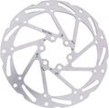Tektro schijfrem rotor tr180-45 ø180x2,3mm, 6-bouts, zilver