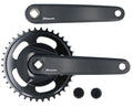 Miranda  delta crankstel 38t +disc 9.5cm zwart
