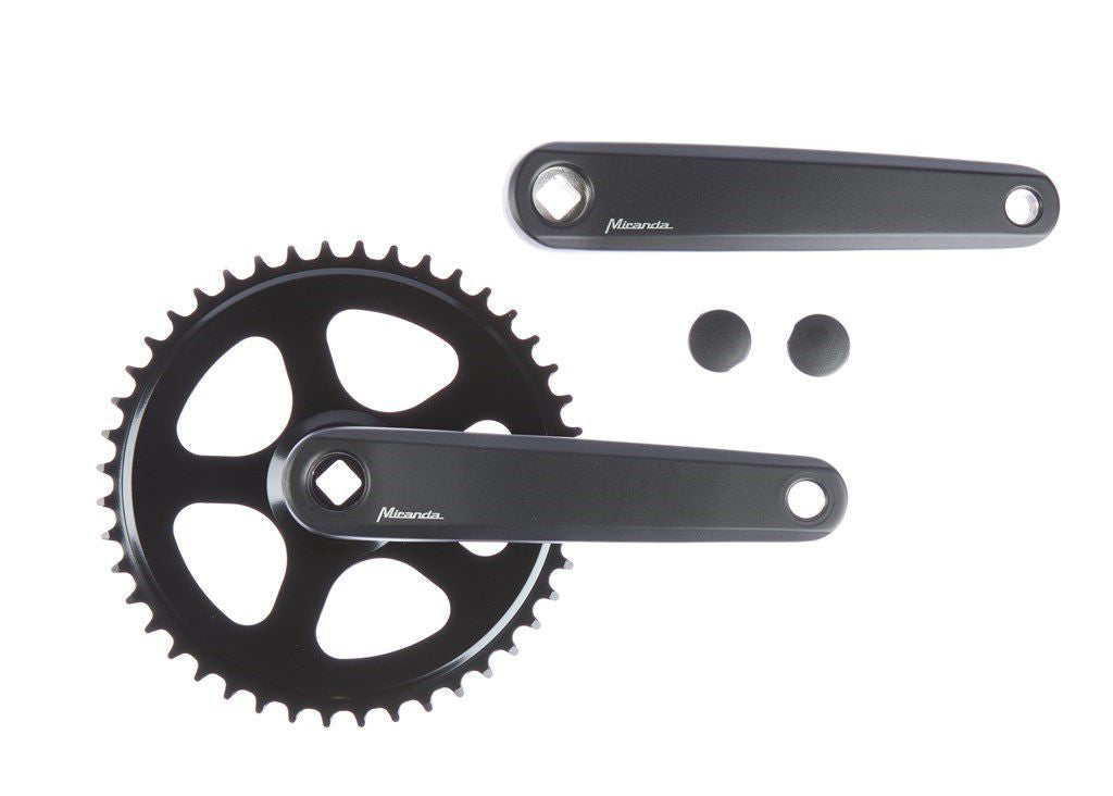 Miranda  delta jis crankstel 44t 3 32“, mat-zwart