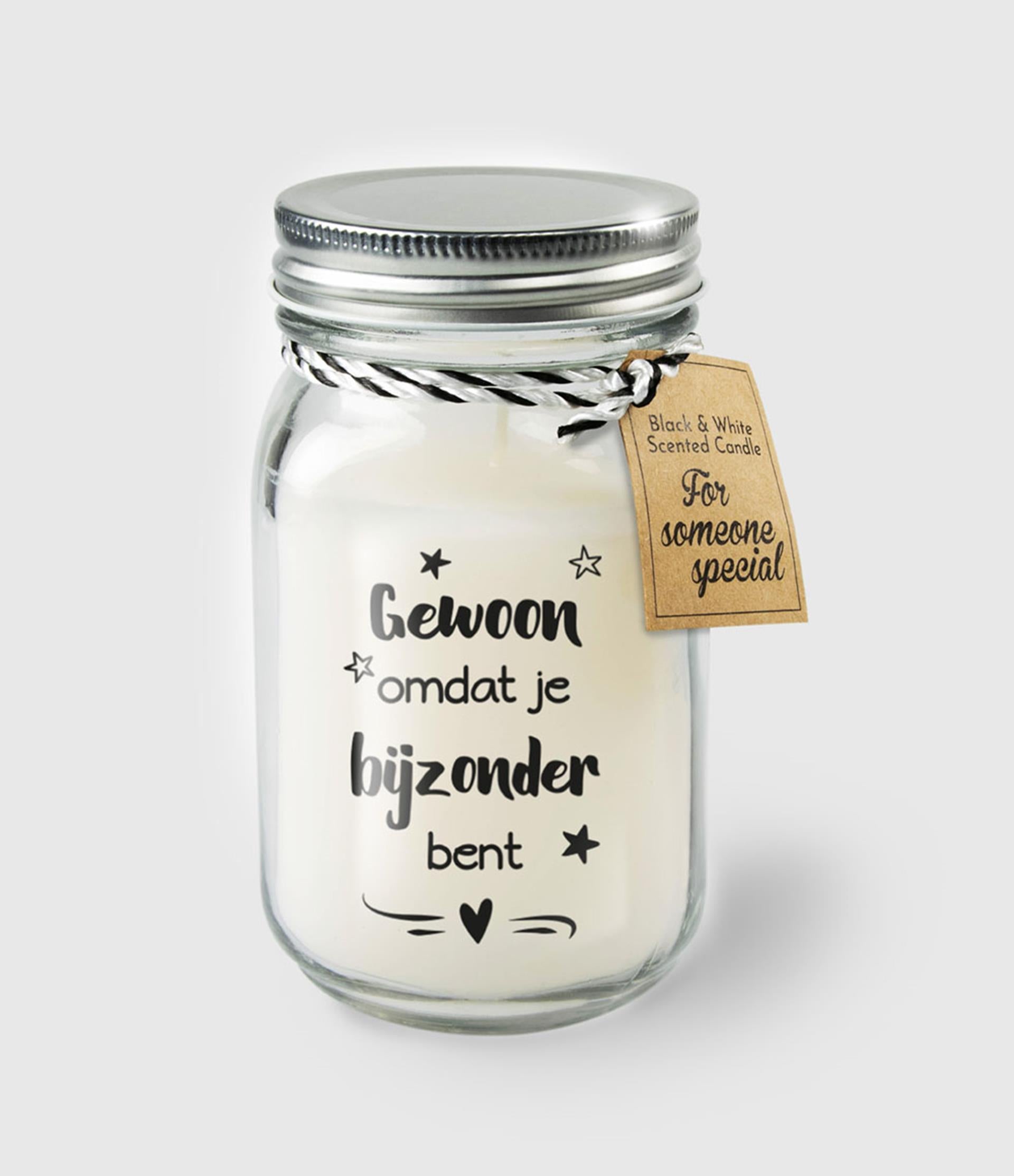 Paperdreams geurkaars in glas - gewoon bijzonder