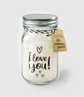 Paperdreams geurkaars in glas - i love you