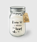 Paperdreams geurkaars in glas - home is where