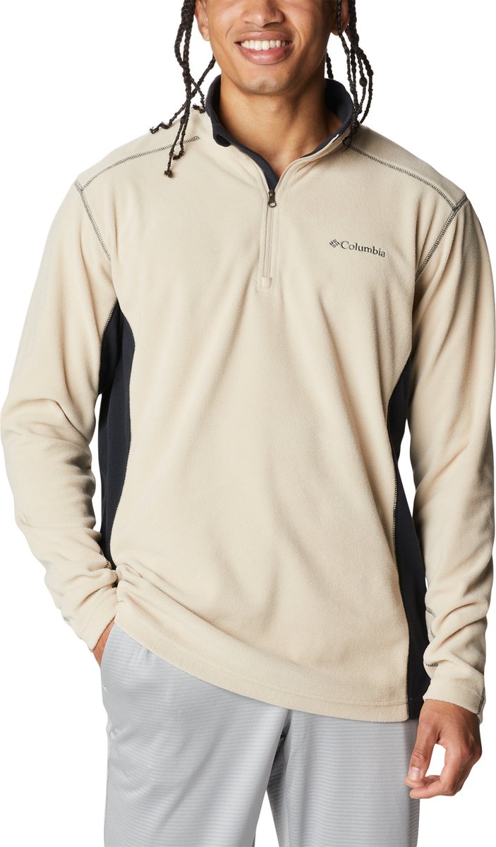 Columbia klamath range™ ii half zip fleecetrui - outdoortrui - fleece trui - heren - maat s - bruin