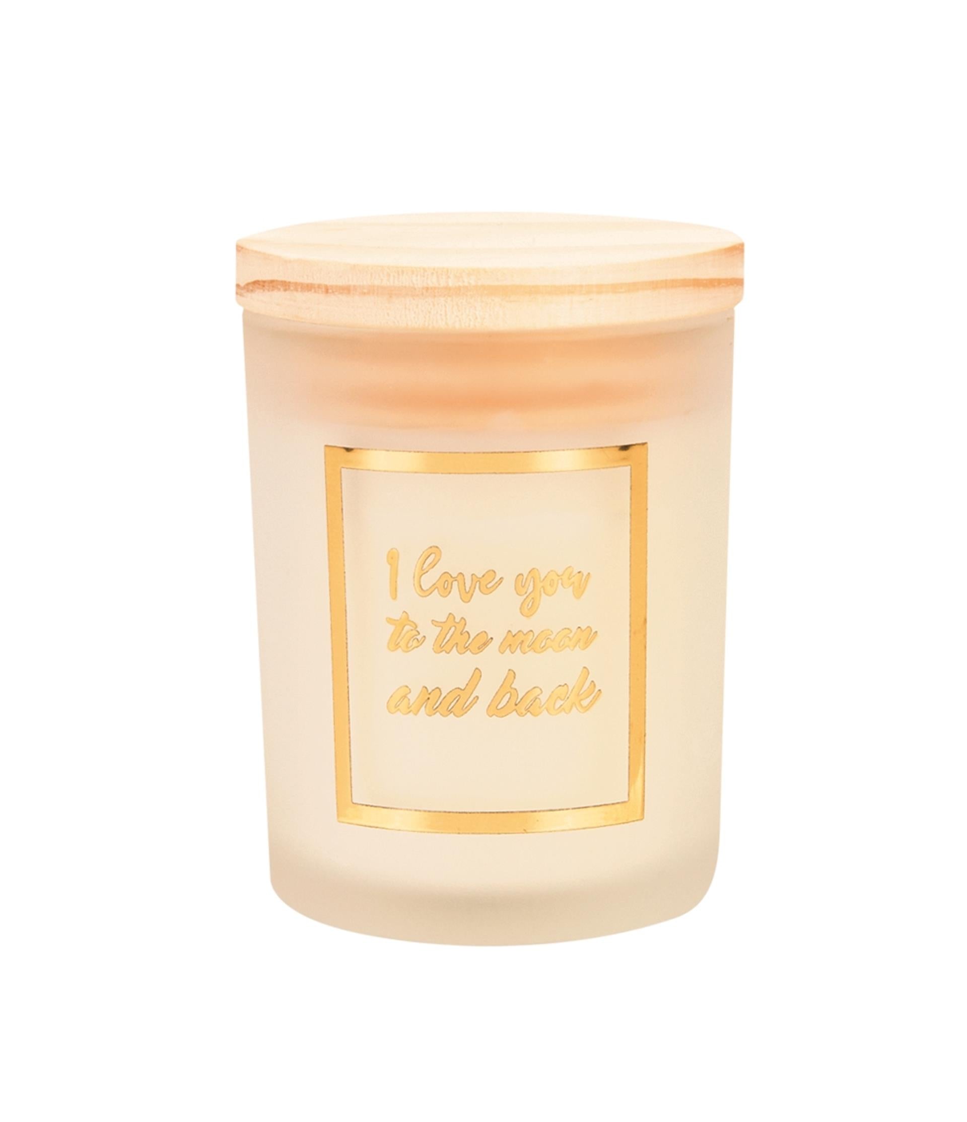 Paperdreams geurkaars klein goud wit - to the moon