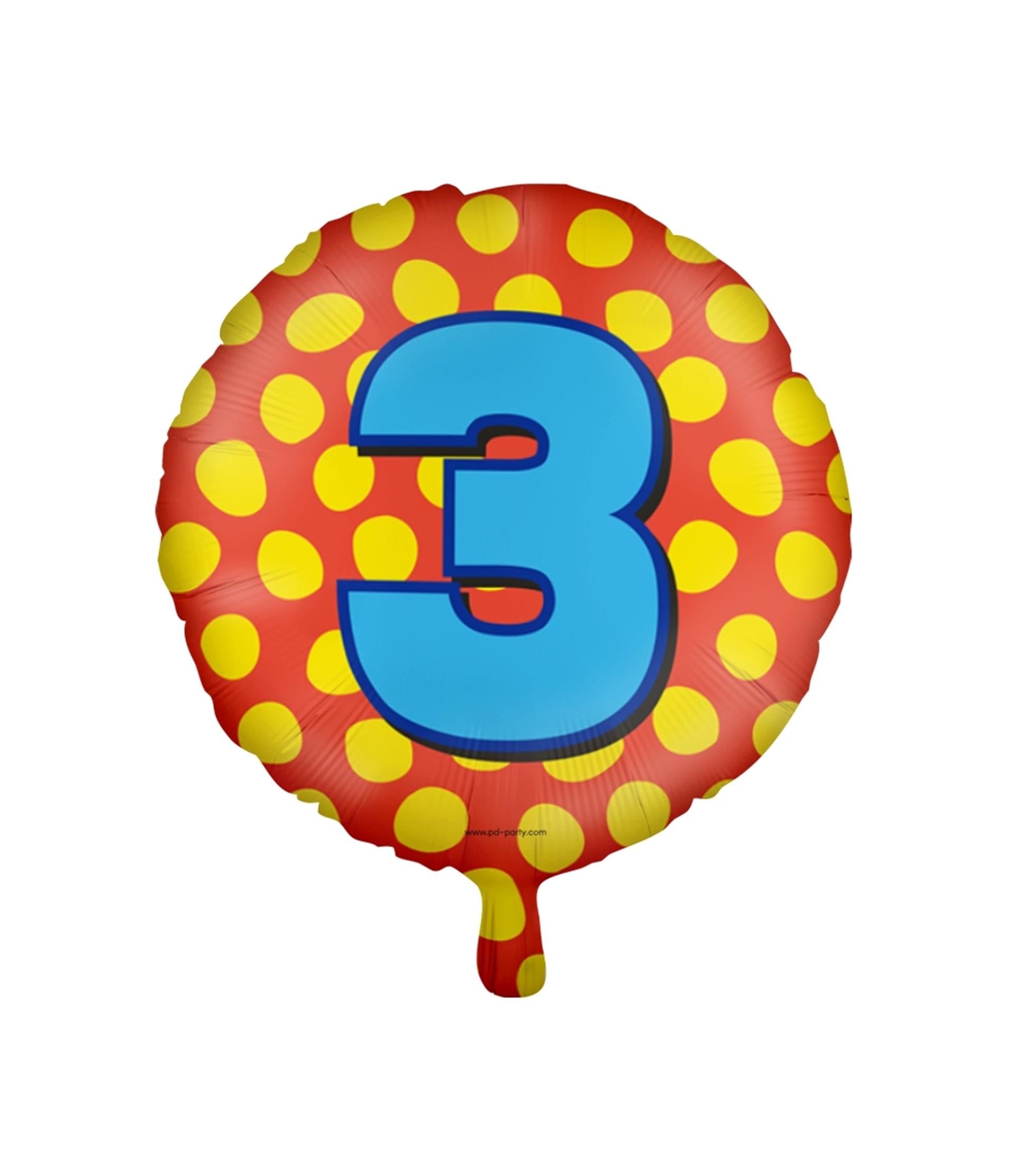 Paperdreams happy folie ballon - 3 jaar