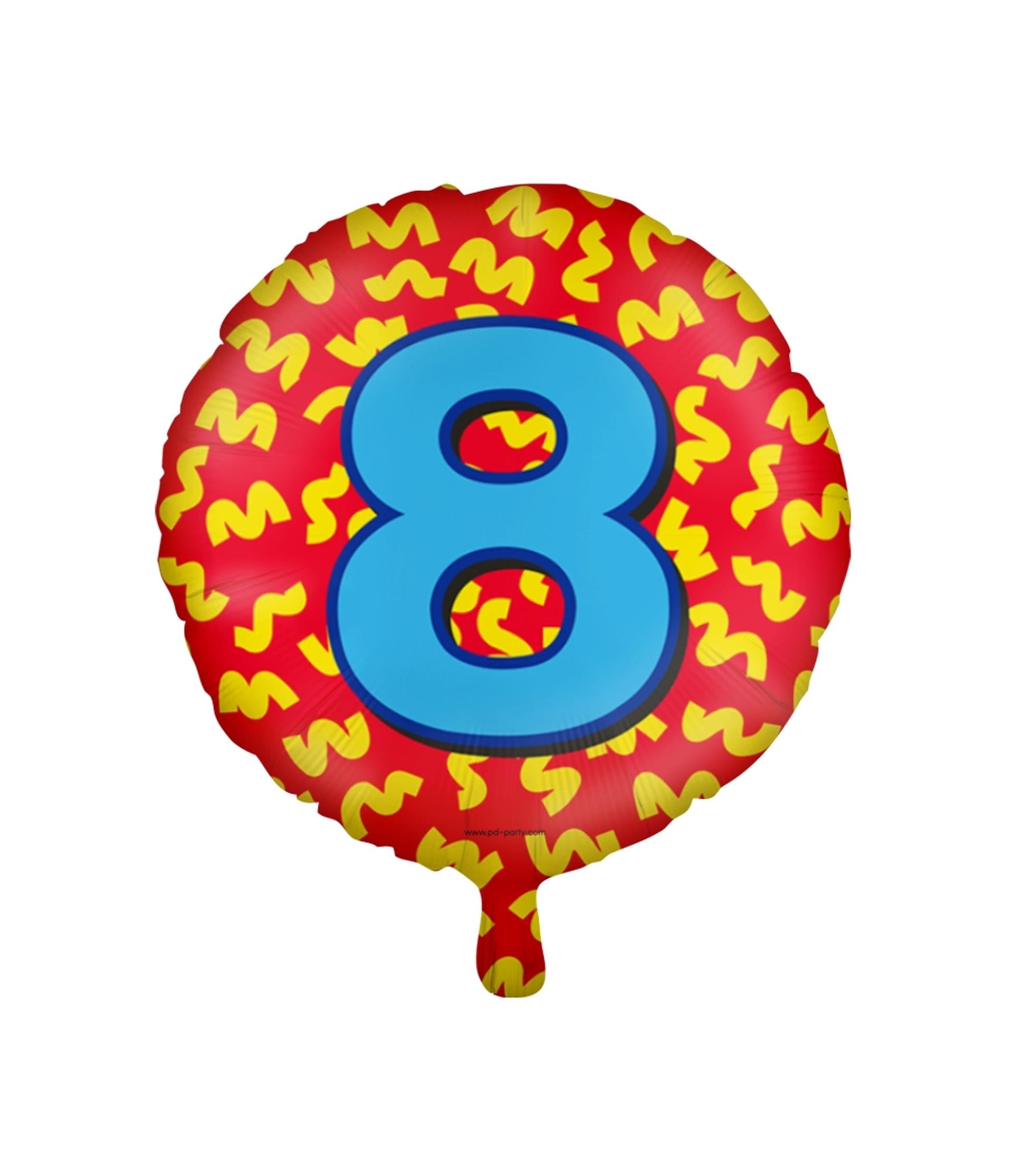 Paperdreams happy folie ballon - 8 jaar