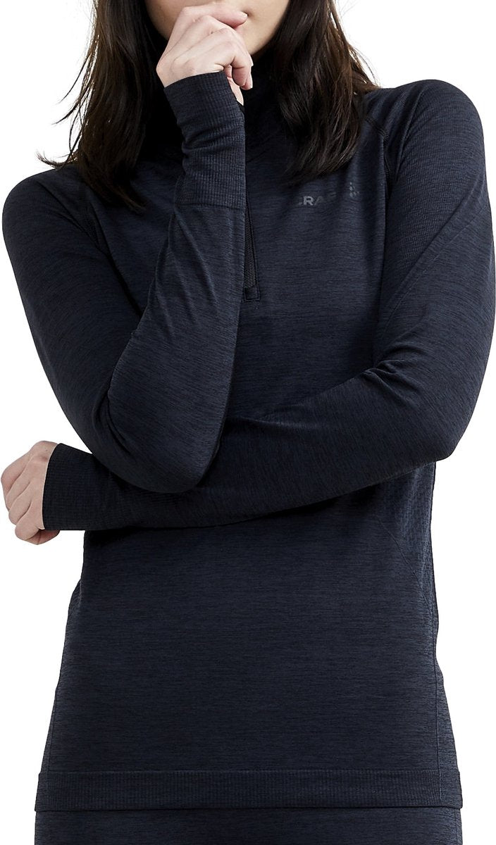 Craft core dry active comfort hz w dames thermoshirt - zwart s