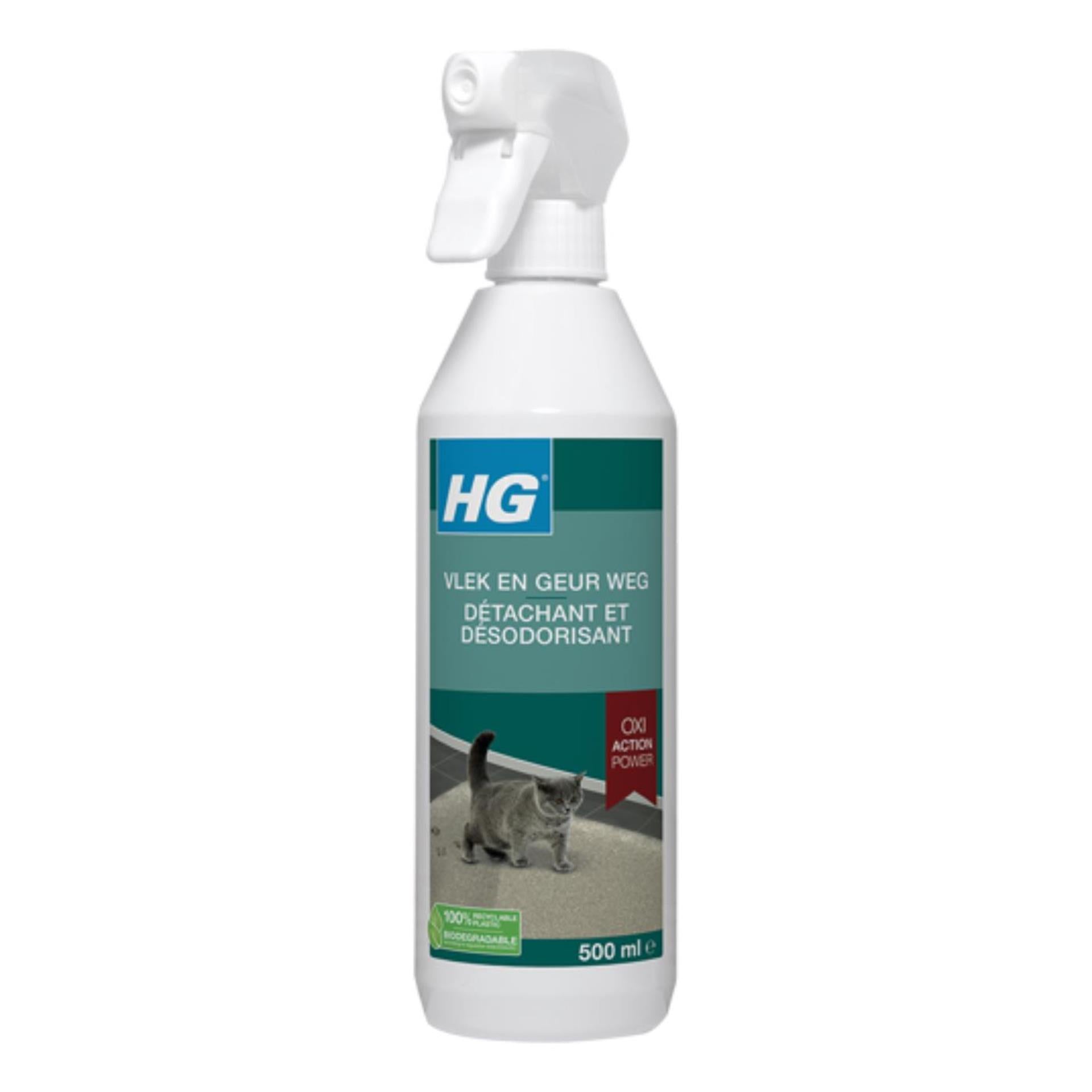 Hg vlek geur weg kat