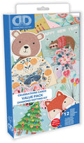 Diamond dotz® diamond dotz knutselpakket - wenskaarten set 12 stuks diamond painting.
