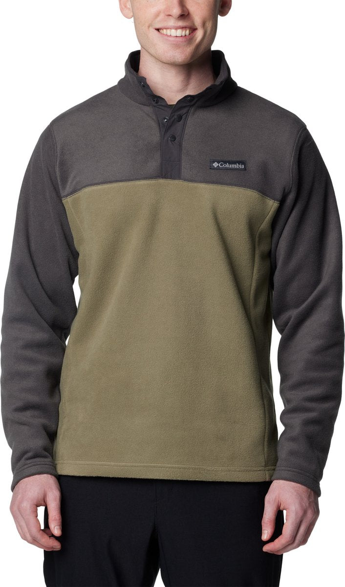 Columbia steens mountain™ half snap ii men's outdoortrui - stone green, shark - maat xl