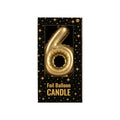Paperdreams folie ballon kaars goud - 6