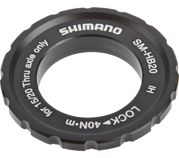 Bremsscheibenadapter Shimano Center-Lock-Ring für Steckachsnaben SM-HB20