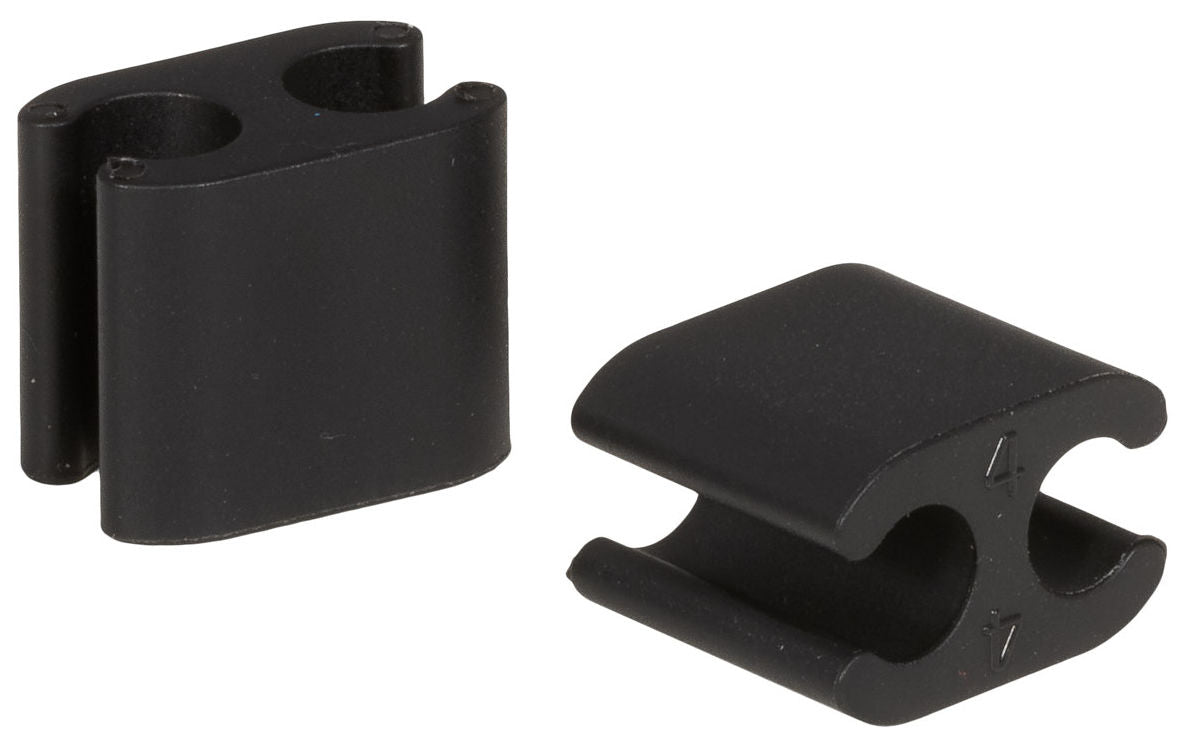 Elvedes Kabelklemmen Duo 4,1 + 5,0 mm schwarz (50 Stück)