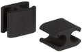 Elvedes Duo PVC-Kabelklemmen für Shimano Di2 5,0 mm + 2,5 mm - Schwarz (50 Stück)