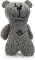 Beeztees hondenknuffel boris - met piep - hondenspeelgoed - grijs - 23x15x8 cm