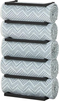 Sealskin carré - handdoekrek groot - voor 5 handdoeken - 12 x 24 x 48 cm - zwart