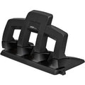 Rapid supreme press less 4-gaats perforator sp34 - perforeeert tot 30 vel - voor mappen en ringbanden - zwart grijs