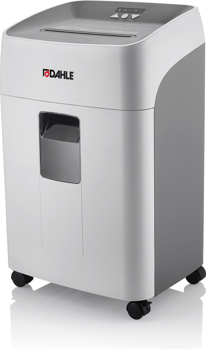 Dahle ® deskside 404p - papierversnipperaar - 4x35 mm snipper - 40l opvangbak - bladen max per 21 - p4 - nietjes bankkaarten paperclips cd's - continu 210 min - geluidsarm 60 db