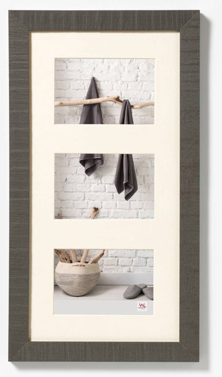 Walther home - houten lijst - fotoformaat 3x10x15 cm - grijs