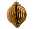 Decoris kersthanger papier uivorm beige h15cm