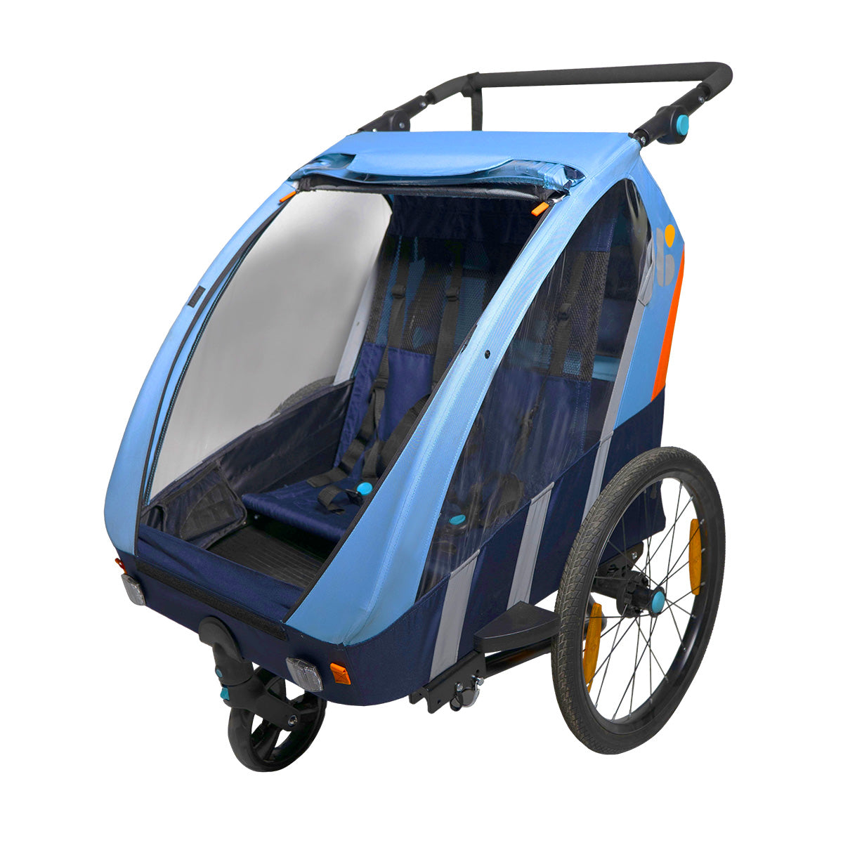 Bellelli Kinderfahrradanhänger 2 in 1 Trailblazer