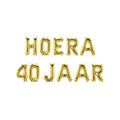 Paperdreams folie ballon slinger - hoera 40 jaar