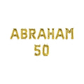 Paperdreams folie ballon letterslinger - abraham 50