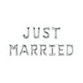 Paperdreams folie ballon slinger - just married