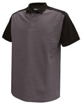 Dassy polo shirt cesar katoen grijs zwart m