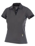 Dassy polo traxion women grijs zwart l