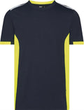Dassy t-shirt tampico nachtblauw fluogeel xl