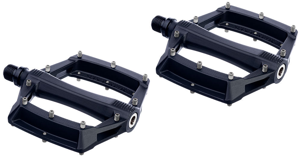Sixpack racing menace comp pedals | stealth silver