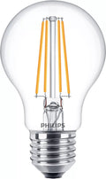 Philips led lamp transparant - 60 w - e27 - koelwit licht - 2 stuks