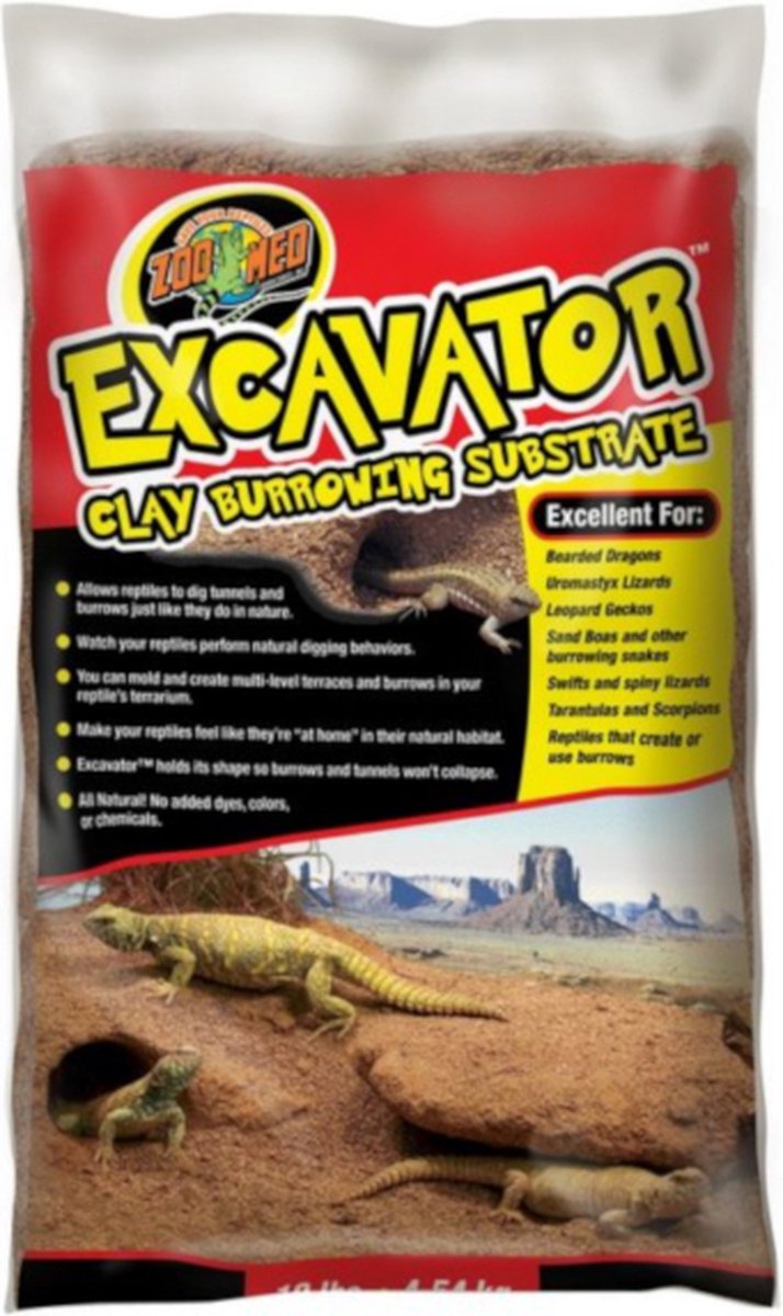 Zoomed zoo med excavator clay burrowing substrate 4,5kg