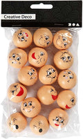 Creativ company cc heads, dia. 30 mm, light beige, 16 pc 1 pack