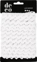 Creotime kanten lint, b: 19 mm, wit, 10 m