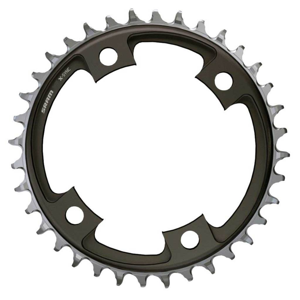 Sram kettingblad 44t 107 bcd x-sync zwart