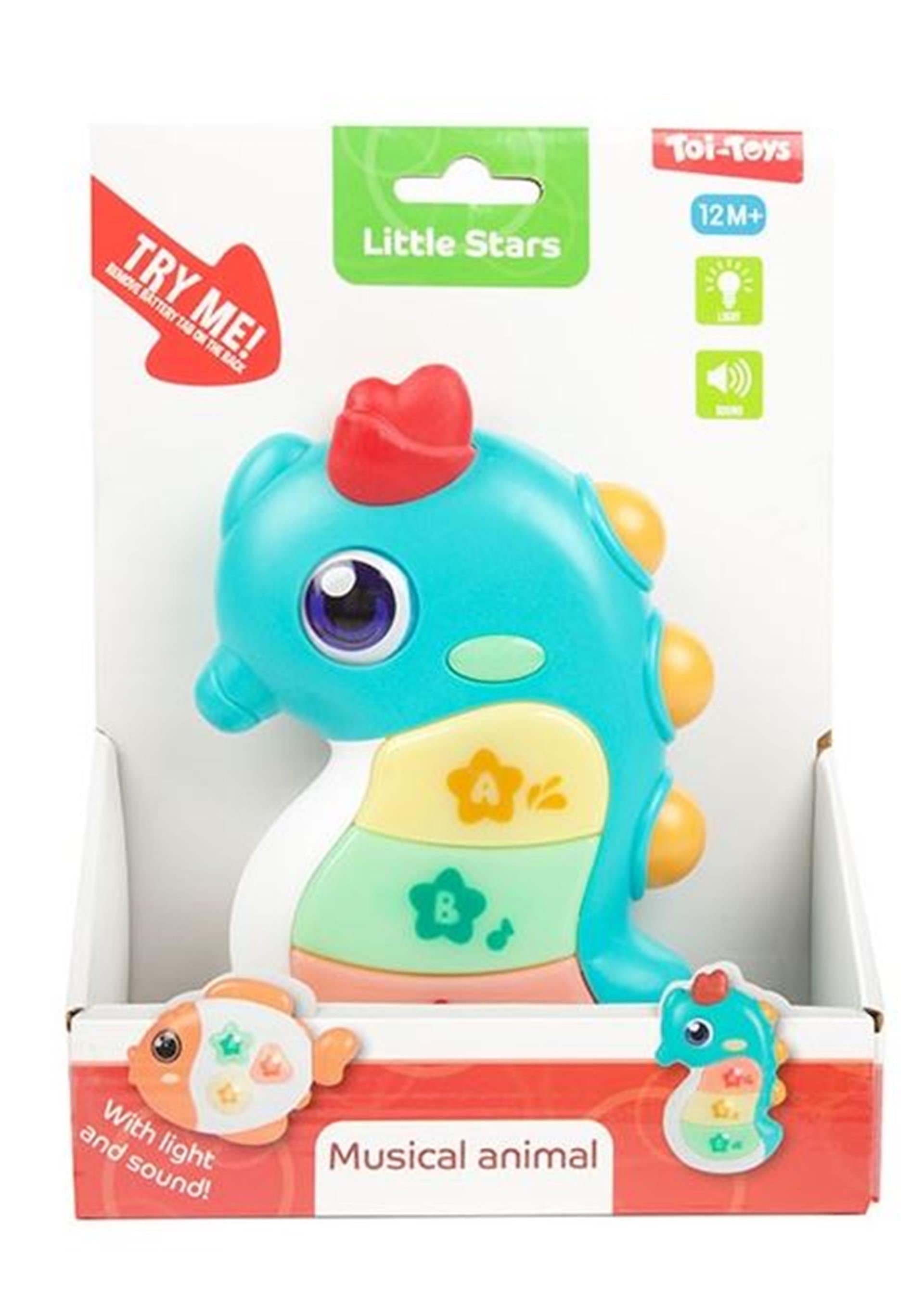 Toi-toys toi toys little stars baby muziekdier met licht en geluid