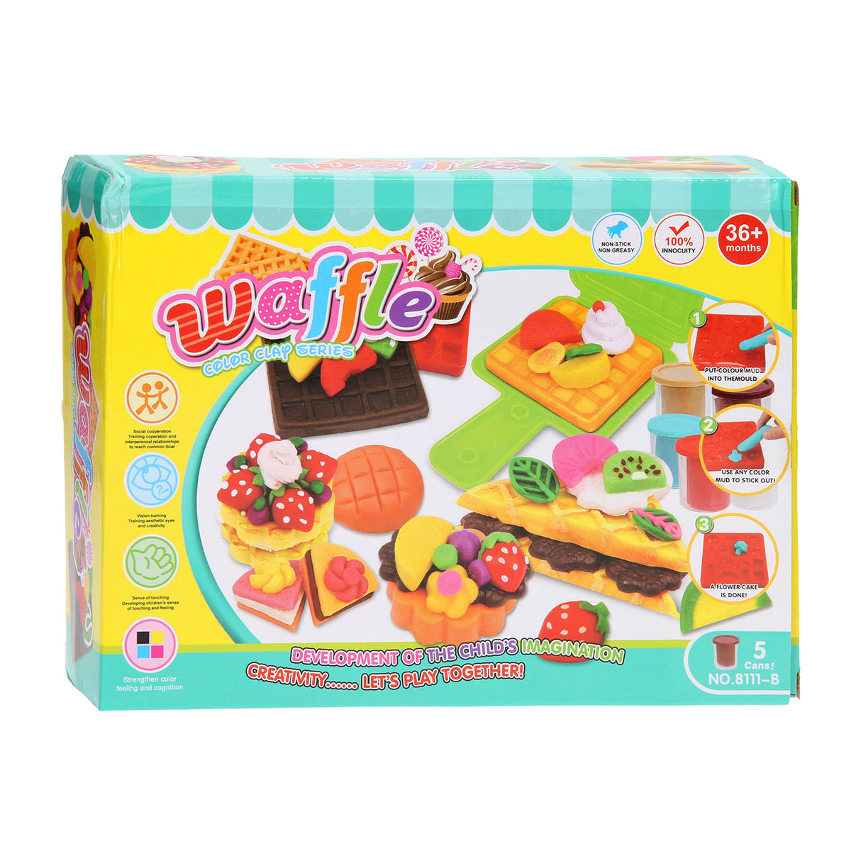Kleiset wafels - 5 kleipotjes
