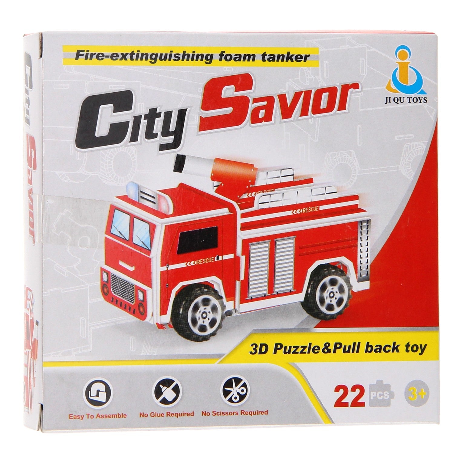 3d puzzel brandweerauto 22st.