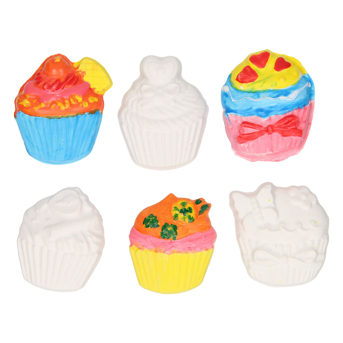 Gips gieten magneten - cupcakes