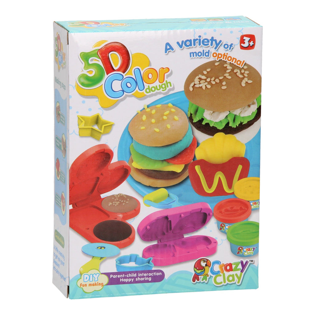 Kleiset fastfood - 4 kleipotjes - 10dlg.