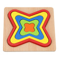 Houten vormenpuzzel - vlindervorm