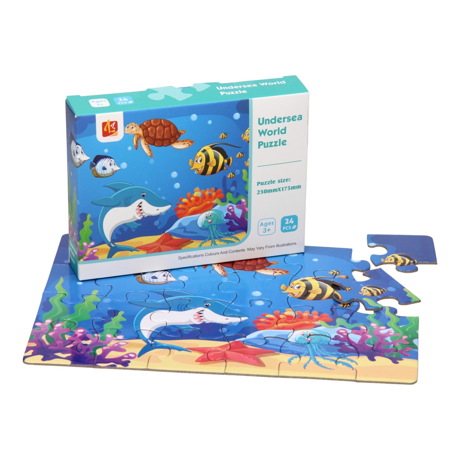 Lobbes Puzzle Unterwasserwelt, 24 Teile.