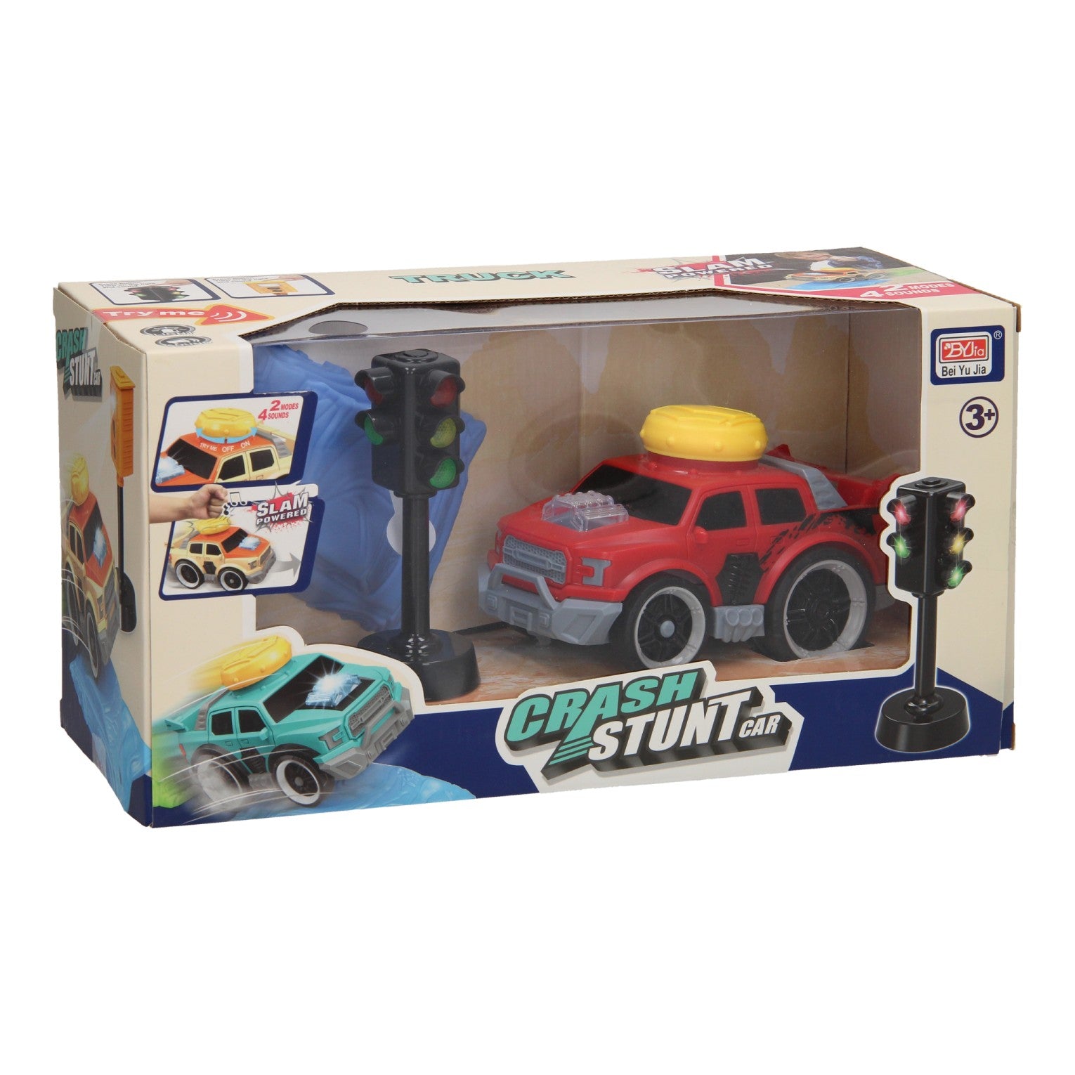 Crash-Stunt-Auto-Set – Rot